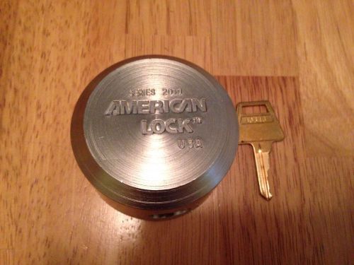 American 2010 Series Hockey Puck Steel Body Padlocks (same as 2000)