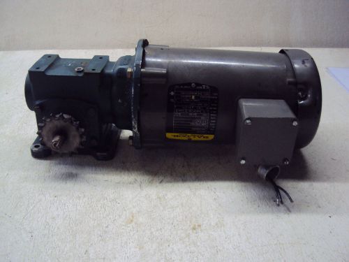 BALDOR MOTOR VM3546 HP 1 V 208-230/460 RPM 1725 FR 56C WITH TIGEAR PORT#13 USED