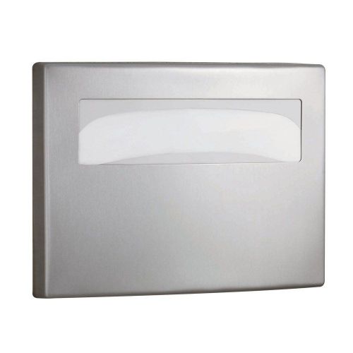 Bobrick 4221 Toilet Seat Cover Dispenser, 15 3/4 X 2 1/4 X 11 1/4, Satin