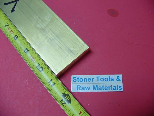 1/2&#034; x 2&#034; C360 BRASS FLAT BAR 11&#034; long Solid .500&#034; Plate Mill Stock H02