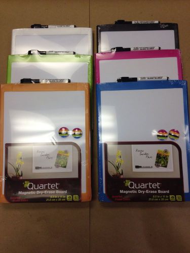 Quartet Magnetic Dry-Erase Board Lot Of 6