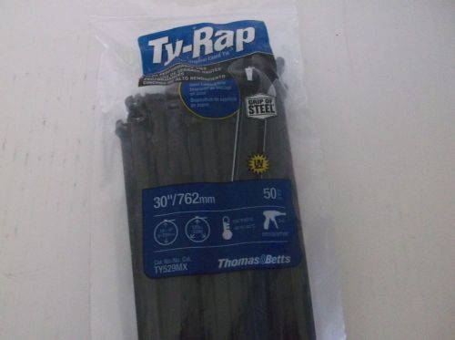 THOMAS &amp; BETTS TY-RAP 30&#034; UV BLACK 50/BAG (TY529MX)