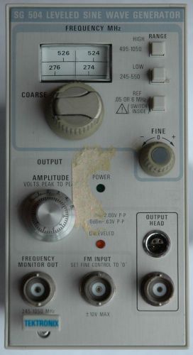 TEKTRONIX SG 504 Leveled Sine Wave Generator Plug-in, Works Great!