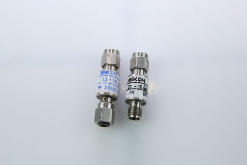 LOT OF 2 MACOM SMA FIXED ATTENUATOR DC-18Ghz 2082-6192-05/06