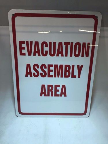 Accuform Signs MFEX504VA Aluminum Safety Sign, Legend &#034;EVACUATION