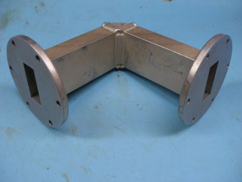 Rectangular Waveguide WR 137, 5.8-8.2 GHz, Miter 90 deg&#034;E&#034; bend, UG Cover flange