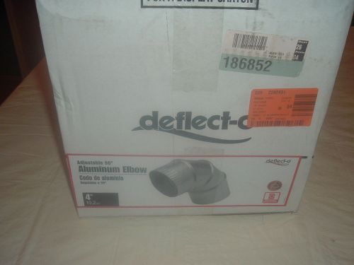 LOT OF 12 DE904 ADJUSTABLE 90 DEGREE ALUMINUM ELBOWS DEFLECT-O WHOLE BOX