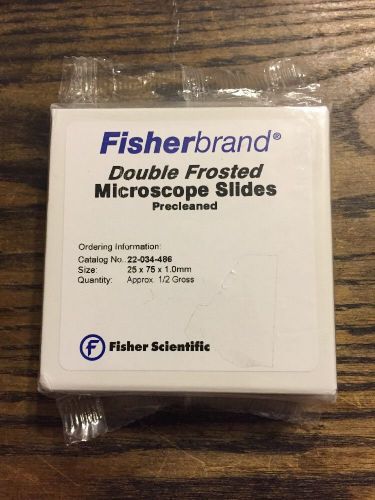 Double Frosted Microscope Slides