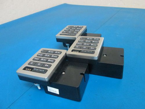 Lot of 3 Digilock DK-ATS Shared Use Digital Keypad Lock Deadbolt 4 Digit Code