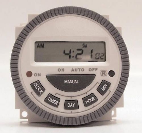 7 Day Programmable Weekly Timer, 240V TM-619-2, Pool, Lawn, Garden Switch