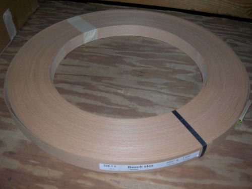 Beech Edge Banding Wood Veneer. 5/64&#034; x 1 5/8&#034;, 328 Lin. Ft.