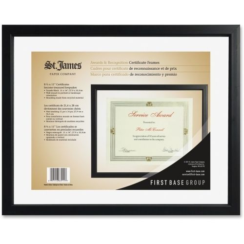 First Base Black Floating Certificate Frame 83914