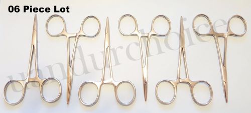 06 pieces lot mosquito locking forcep 4&#034; straight made in stainless stell for sale
