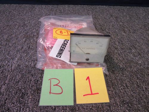 Triplet ac amperes gauge 330-g 0-100 military surplus panel ammeter new for sale