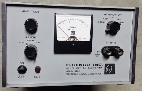 603A Gaussian Noise Generator | Elgenco