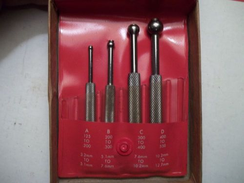 4PC STARRETT SMALL HOLE GAGES S829E W BOX MILLWRIGHT MACHINIST TOOLS MIC 657 436