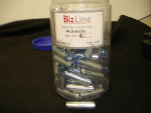 Bizline 3/8&#034; internal plug drop in anchor w/ tool r38di 3/8-16 pack of 100 *new* for sale