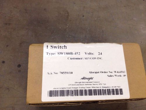 Albright SW180 DC Contactor SW180B-452  24V  NEW