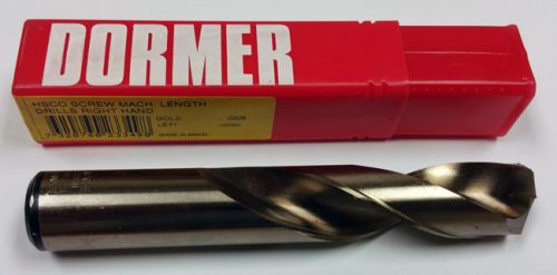 61/64&#034; COBALT S.M. LENGTH DRILL, 3-7/8&#034; LOF, 5-7/8&#034; OAL, DORMER A232 233498