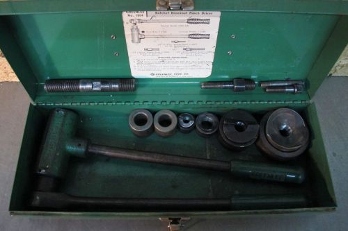 GREENLEE 1804 RATCHET KNOCKOUT PUNCH DRIVER SET