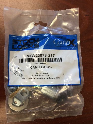 Comp X Cam Lock, 3/4&#034; length, Part #MFW23078-217, Lot of 3