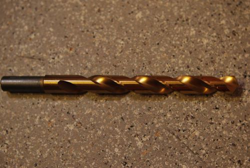 Magna 88228 7/16&#034; TiN Coated 135 deg. Split Point Jobber Drill Bit Reduced Shnk