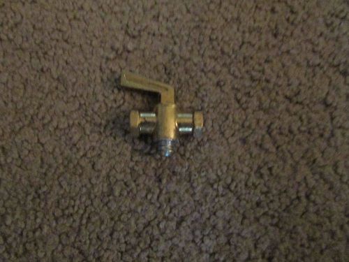 Two1/8 inch Brass Drain Pet Cock Shut off valve for gas,oil,air NPT Female Tread