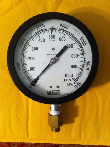 2 WEKSLER PRESSURE GAUGES... STEAM PUNK.... BRASS FITTINGS... MAKE OFFER!!!!!