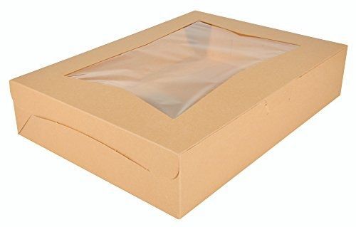 Southern Champion Tray 23133K Kraft Paperboard Lock Corner Window Bakery Box,