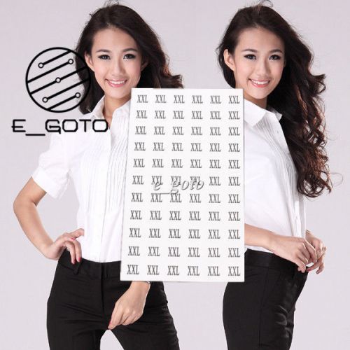 20 sheets 660pcs XXL White round sticker affixed code size sticker Clothing Labe