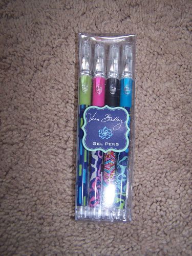 VERA BRADLEY GEL PENS(4) IN CASE in the FALL 2015 colors- BRAND NEW in PKG