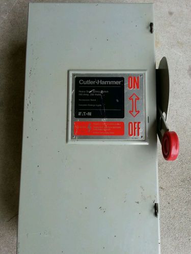 CUTLER HAMMER  DISCONNECT 100 AMP 250 VOLT SAFETY SWITCH