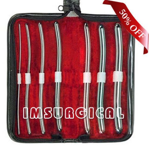 Hegar Uterine Dilator Sounds Double Ended Set of 7 Surgical Instruments