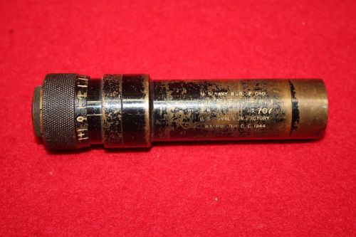 Rare VINTAGE 1944 AUX. TELESCOPE US Navy bur. of ord. Mk.1 US Naval gun factory