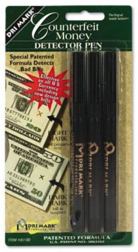 Dri Mark Counterfeit Bill Detector Pen - 3 Pk.Dri Mark