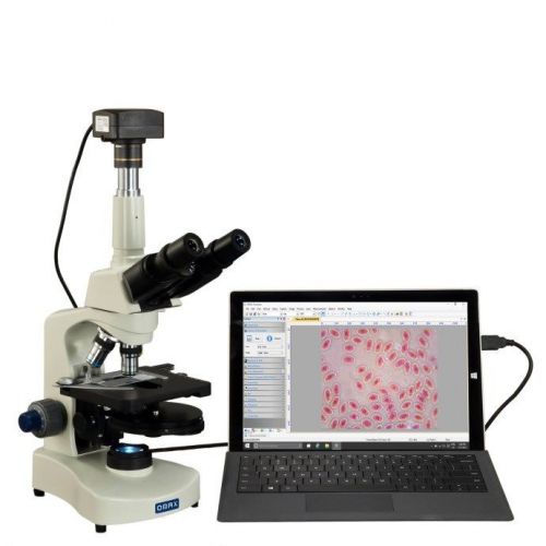 OMAX 40X-2000X 14MP USB3 Digital Phase Contrast LED Lab Trinocular Microscope