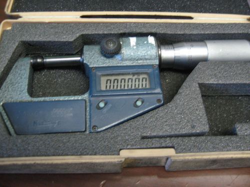 MITUTOYO-DIGITAL OD  MICROMETER - RANGE 0 - 1&#034; X .00005&#034;-MODEL 293 (ITEM X16)