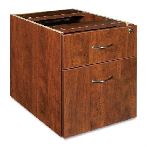 Lorell Essentials Pedestal, 2 Drawers, 15.5&#034;&#034; x 21.9&#034;&#034; x 18.9&#034;&#034;, Cherry