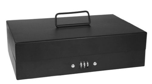 Master Lock 7147D Combination Locking Cash Box With 6 Compartment Tray