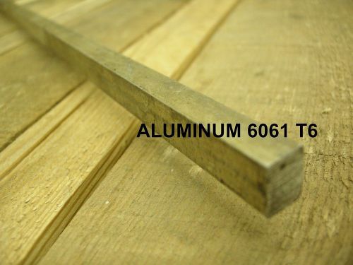 Aluminum 6061 3/8 x 1/2 x 12&#034; flat bar / plate for cnc mill milling machine shop for sale