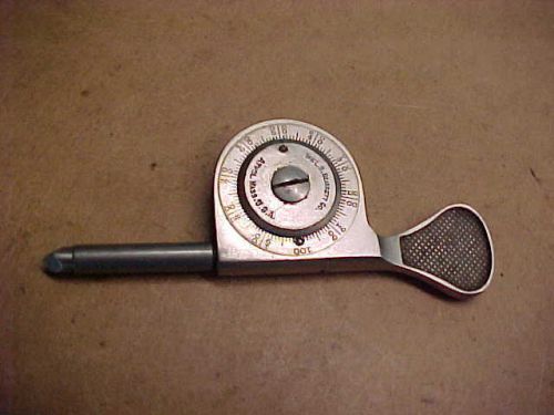 L.S Starrett Tachometer RPM Counter Machinist No 100 Speed Indicator Hand Gauge