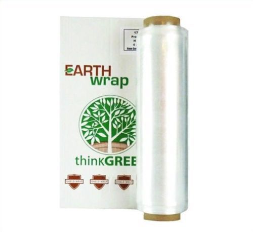 12 Rolls Hand Wrap 18&#034; 2000&#039; Clear Pre-Stretch Hand Film w Free Hand Saver