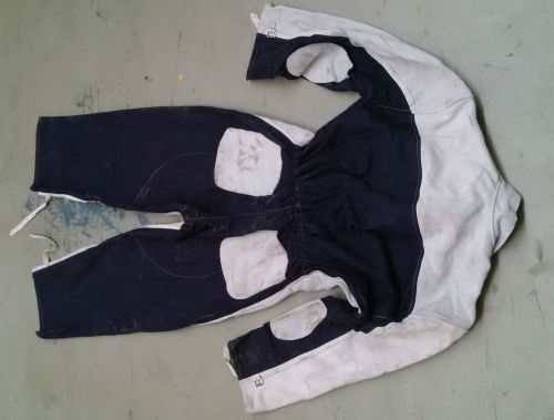 Leather fronted blast suit x large for sale