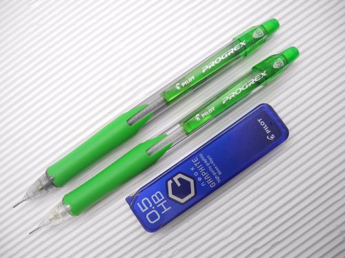 Green barrel pilot progrex  0.5mm &amp; 0.7mm mechanical pencil free leads(japan) for sale