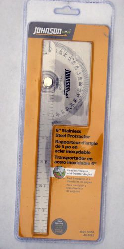 JOHNSON 6&#034; Stainless Steel Protractor