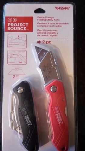 Project Source. folding utility knife 2 pc