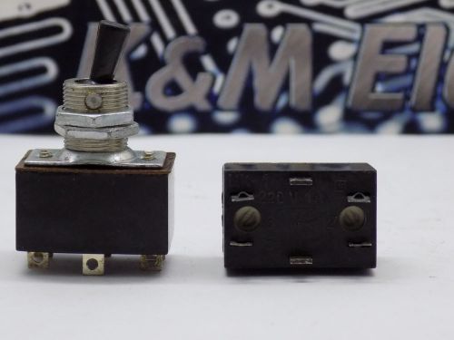 1x CK-1 (Цк-1)  Soviet 2 Position Toggle Switch 220V 1A 6 Pins Plastic Node