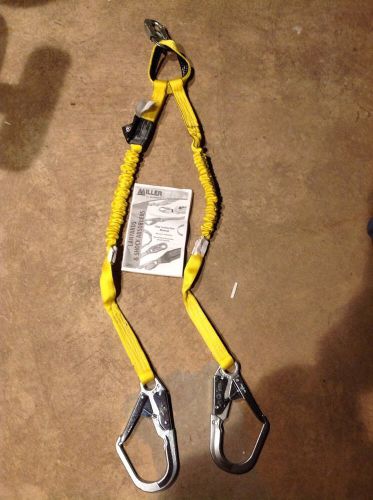 *new* miller manyard shock abbsorbing lanyard lift harness 231wrs/4ftyl 310lb for sale