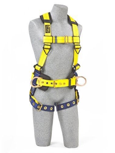 DBI/Sala Delta, 1101654 Construction Harness, Back/Side D-Rings, Belt W/Sewn-In