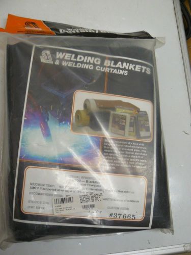 NEW STEINER WELDING BLANKET #37600 BLACKFLEX, 23 OZ. COATED FIBERGLASS, 5X6